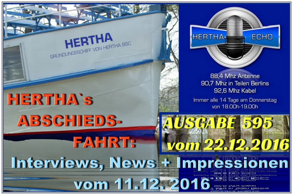 Hertha-Dampfer im Hertha-Echo Hertha Dampfer im Hertha-Echo