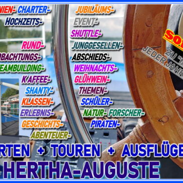 Fahrplan Fahrgastschiff HERTHA AUGUSTE Herbst/Winter 2023 online!