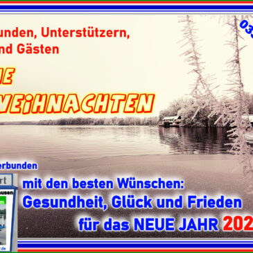 Fahrgastschifffahrt Wusterhausen: HERZLICHE GRÜSSE ZUM NEUEN JAHR 2024 und RÜCKBLICK 2023