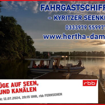 Ausflüge auf Seen, Flüssen und Kanälen – die rbb-Doku vom 12.7. 2024