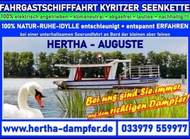 Fahrgastschifffahrt Wusterhausen/Dosse - Kyritzer Seenkette